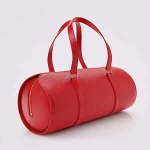 EUC. Vintage collectors LOUIS VUITTON Epi Soufflot in Castillan Red